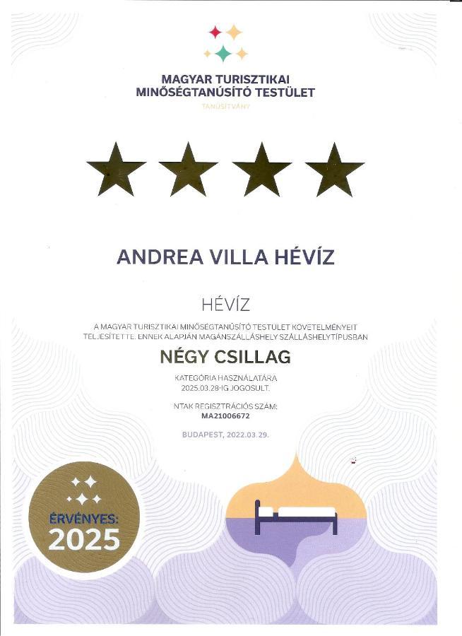 Andrea Villa Heviz II Balaton Dış mekan fotoğraf